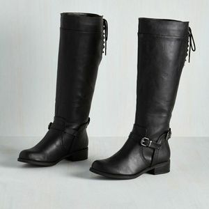 Modcloth riding boots mid calf length
